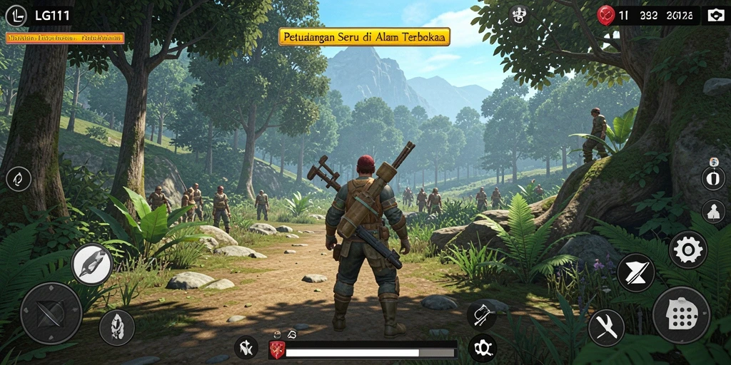 Screenshot menunjukkan gameplay seru di LG111, penuh eksplorasi dan petualangan.