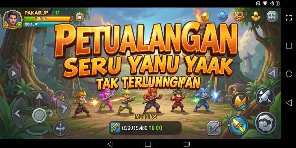 Tampilan menarik gameplay PAKARJP dengan elemen petualangan.
