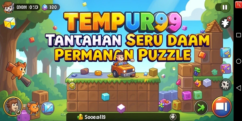 Screenshot gameplay TEMPUR99 yang menampilkan tantangan seru.